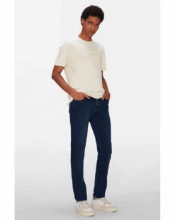 7 For All Mankind Mens Slimmy Crosshatch Roar Jeans, Blue Denim -Boss Shop 7 for all mankind mens slimmy crosshatch roar jeans blue denim p42611 261873 image
