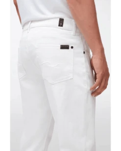 7 For All Mankind Mens Slimmy Tapered Luxe Performance Jeans White -Boss Shop 7 for all mankind mens slimmy tapered luxe performance jeans white p42849 268629 image