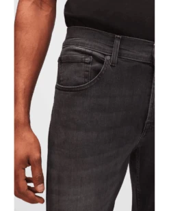 7 For All Mankind Mens Slimmy Tapered Luxe Performance Plus Jeans Washed Black -Boss Shop 7 for all mankind mens slimmy tapered luxe performance plus jeans washed black p43625 272195 image