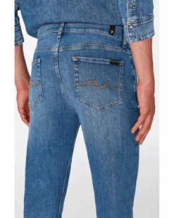 7 For All Mankind Mens Slimmy Tapered Stretch Tek Nomad Jeans, Light Blue Denim 10 7 For All Mankind Mens Slimmy Tapered Stretch Tek Nomad Jeans, Light Blue Denim -Boss Shop 7 for all mankind mens slimmy tapered stretch tek nomad jeans light blue denim p42613 259810 image