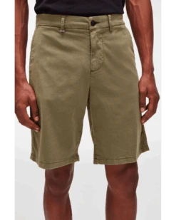 7 For All Mankind Mens Slimmy Weightless Green Chino Shorts -Boss Shop 7 for all mankind mens slimmy weightless green chino shorts p40645 233494 image