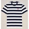 Ami Mens ADC Stripe T-Shirt Black White