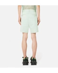 Ami Mens Aqua Green Cotton Gabardine Chino Shorts -Boss Shop ami mens aqua green cotton gabardine chino shorts p40456 237301 image