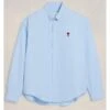 Ami Mens Heart Logo Oxford Shirt Sky Blue -Boss Shop ami mens heart logo oxford shirt sky blue p44744 284629 zoom