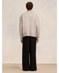 Ami Mens Oversized Heart Logo Jumper Light Beige 9 Ami Mens Oversized Heart Logo Jumper Light Beige -Boss Shop ami mens oversized heart logo jumper light beige p44740 284599 zoom