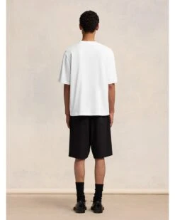 Ami Mens Oversized Heart Logo T-Shirt White -Boss Shop ami mens oversized heart logo t shirt white p44732 284511 zoom