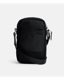 Ami Mens Phone Pouch Bag Black -Boss Shop ami mens phone pouch bag black p42625 269185 image