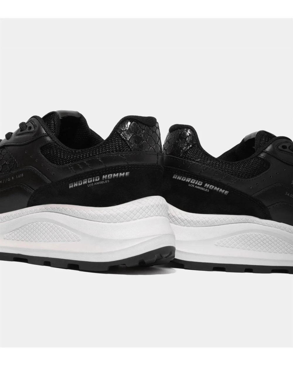 Android Homme Mens El Porto Mono Snake Trainers Black 4 Android Homme Mens El Porto Mono Snake Trainers Black - Image 2