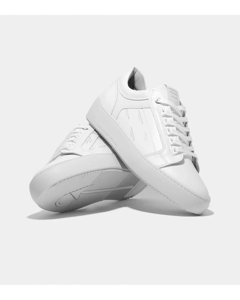 Android Homme Mens Venice All Over Logo Trainers White 4 Android Homme Mens Venice All Over Logo Trainers White - Image 2