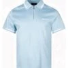 Belstaff Mens Graph Tip Zip Polo Shirt Skyline Blue -Boss Shop belstaff mens graph tip zip polo shirt skyline blue p44765 283940 zoom