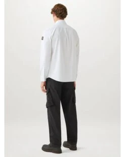 Belstaff Mens Scale Pitch Shirt White -Boss Shop belstaff mens scale pitch shirt white p44786 283286 zoom