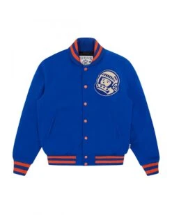 Billionaire Boys Club Mens Astronaut Helmet Varsity Jacket Royal Blue
