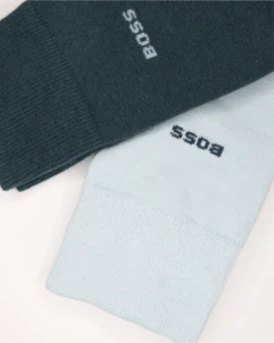 BOSS Mens 2 Pack Socks Terq Aqua -Boss Shop boss mens 2 pack socks terq aqua p42736 270500 zoom