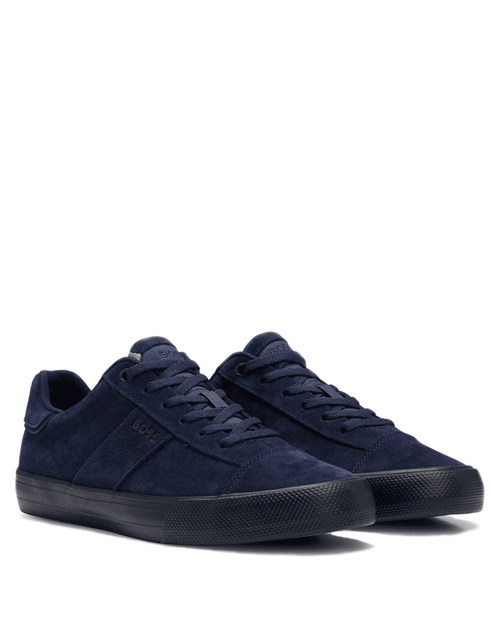 BOSS Mens Aiden Suede Trainer Navy 3 BOSS Mens Aiden Suede Trainer Navy