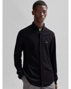 BOSS Mens B Motion Shirt Black -Boss Shop boss mens b motion shirt black p44465 282082 zoom