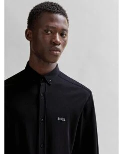 BOSS Mens B Motion Shirt Black -Boss Shop boss mens b motion shirt black p44465 282087 zoom
