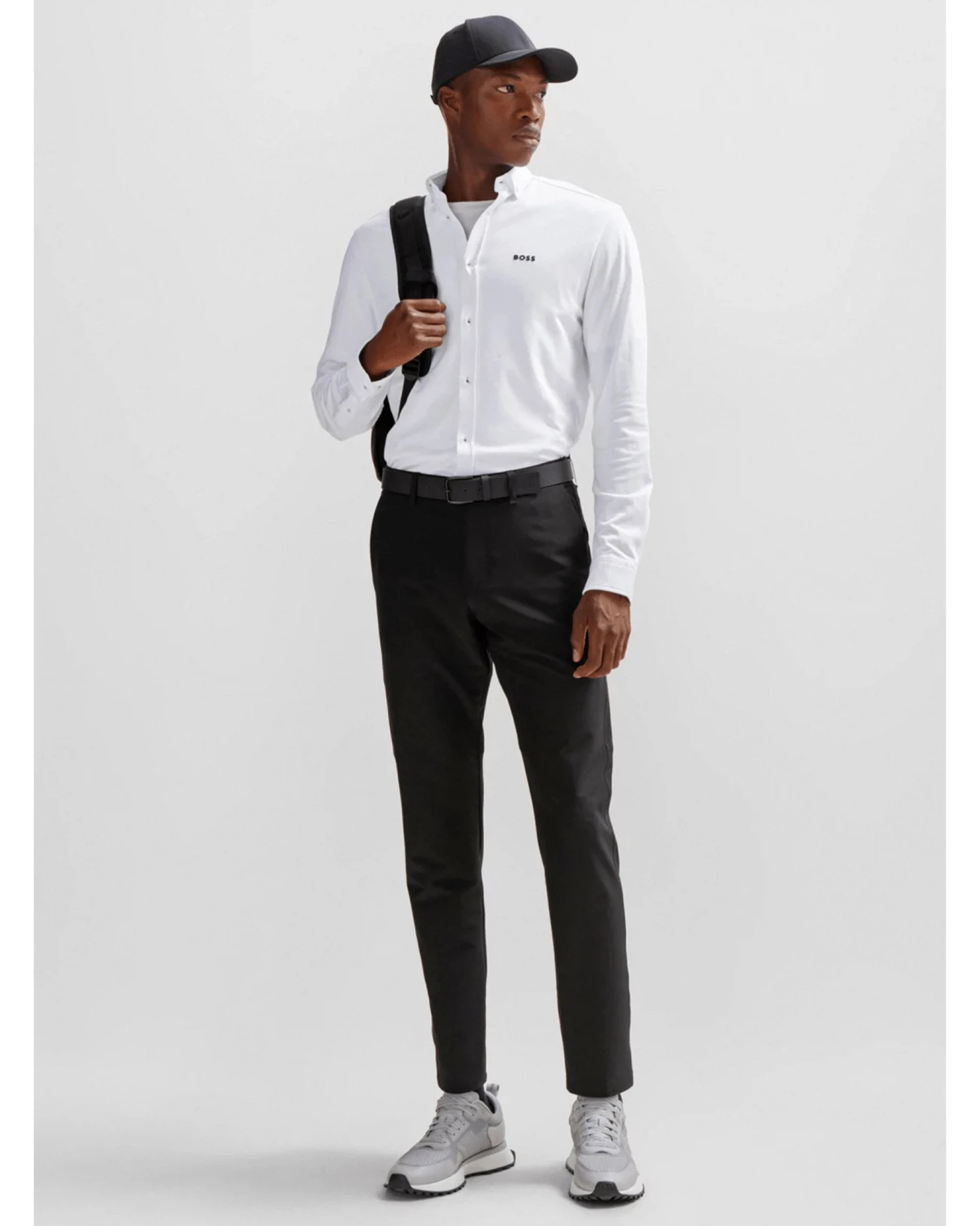 BOSS Mens B Motion Shirt White 5 BOSS Mens B Motion Shirt White - Image 3