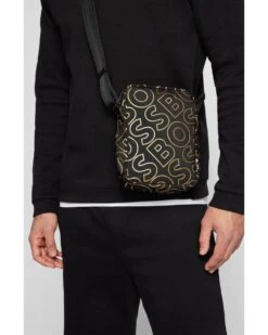 BOSS Mens Catch Black Logo Print Reporter Bag 10 BOSS Mens Catch Black Logo Print Reporter Bag -Boss Shop boss mens catch black logo print reporter bag p41432 239957 image