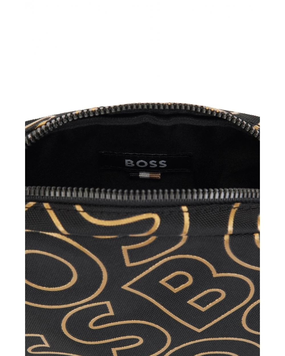 BOSS Mens Catch Black Logo Print Reporter Bag 7 BOSS Mens Catch Black Logo Print Reporter Bag - Image 5