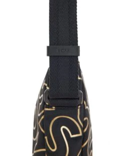 BOSS Mens Catch Black Logo Print Reporter Bag 14 BOSS Mens Catch Black Logo Print Reporter Bag -Boss Shop boss mens catch black logo print reporter bag p41432 239961 image