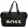 BOSS Mens Catch Signature Stripe Logo Holdall Black -Boss Shop boss mens catch signature stripe logo holdall black p42823 267725 image