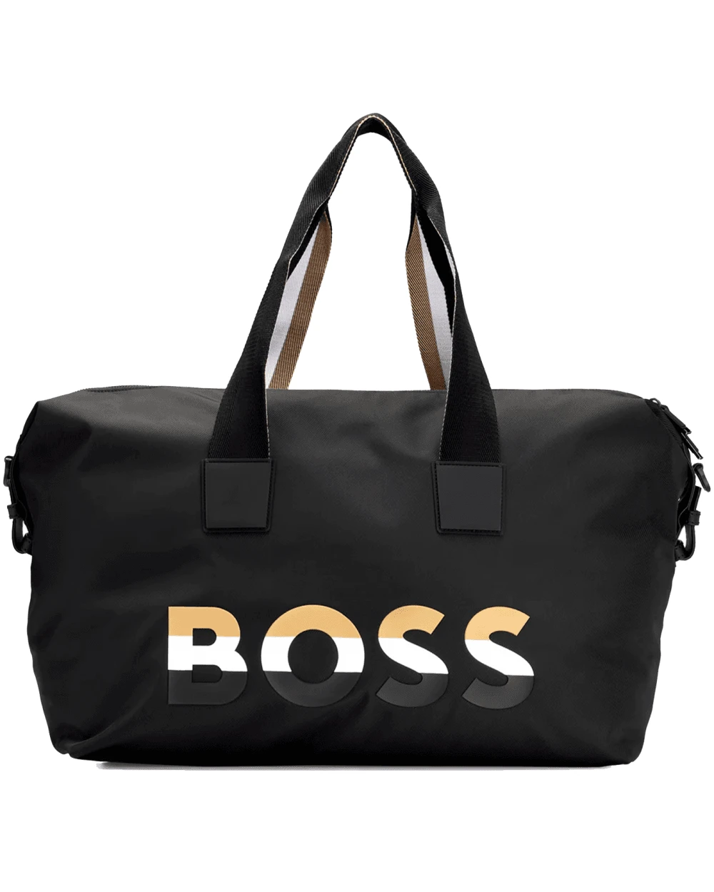 BOSS Mens Catch Signature Stripe Logo Holdall Black 3 BOSS Mens Catch Signature Stripe Logo Holdall Black
