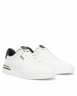 BOSS Mens Cupsole Trainers White