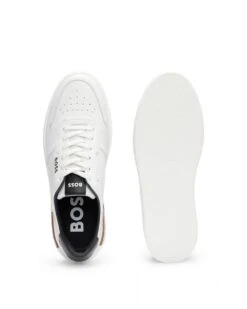 BOSS Mens Cupsole Trainers White -Boss Shop boss mens cupsole trainers white p43481 270859 image