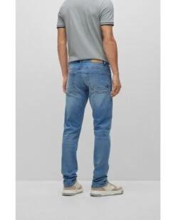 BOSS Mens Delaware Slim Fit Jeans Light Wash 8 BOSS Mens Delaware Slim Fit Jeans Light Wash -Boss Shop boss mens delaware slim fit jeans light wash p42933 269452 image