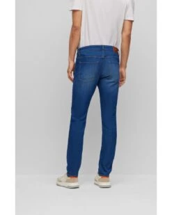 BOSS Mens Delaware Slim Fit Super Soft Jeans, Blue Italian Denim -Boss Shop boss mens delaware slim fit super soft jeans blue italian denim p42885 265330 image