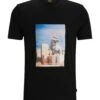 BOSS Mens Dino City T Shirt Black -Boss Shop boss mens dino city t shirt black p43829 276355 zoom