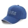 BOSS Mens Embroidered Logo Piqué Mesh Cap, Bright Blue Hat -Boss Shop boss mens embroidered logo piquu00e9 mesh cap bright blue hat p42731 256812 image