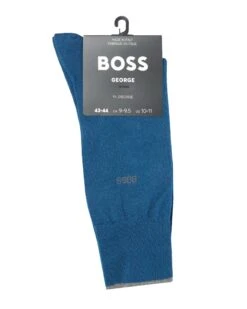 BOSS Mens George Blue Egyptian Cotton Socks