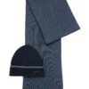BOSS Mens Gifty Boxed Scarf And Hat Set Blue -Boss Shop boss mens gifty boxed scarf and hat set blue p43682 278633 zoom
