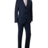 BOSS Mens H Huge Dark Blue Three-Piece Slim Fit Checked Suit 2 BOSS Mens H Huge Dark Blue Three-Piece Slim Fit Checked Suit -Boss Shop boss mens h huge dark blue three piece slim fit checked suit p40397 230047 zoom