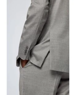 BOSS Mens H-Huge/H-Genius Silver Grey Slim Fit Wool Blend Suit -Boss Shop boss mens h huge h genius silver grey slim fit wool blend suit p40398 233803 image