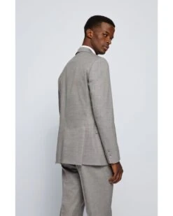 BOSS Mens H-Huge/H-Genius Silver Grey Slim Fit Wool Blend Suit -Boss Shop boss mens h huge h genius silver grey slim fit wool blend suit p40398 233811 image