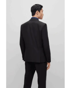 BOSS Mens H-Huge Slim Fit Suit Black -Boss Shop boss mens h huge slim fit suit black p43436 268661 image