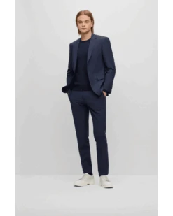 BOSS Mens H-Huge Slim Fit Suit Navy -Boss Shop boss mens h huge slim fit suit navy p43437 268696 image
