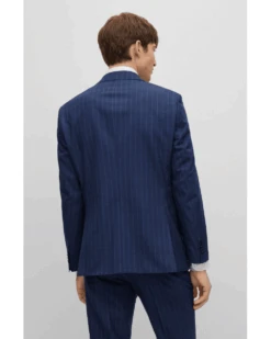 BOSS Mens H Jeckson Pinstripe Suit Dark Blue -Boss Shop boss mens h jeckson pinstripe suit dark blue p43535 271535 image