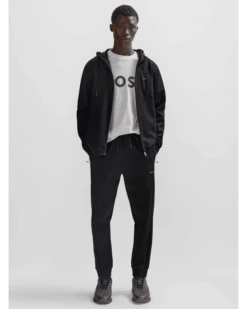 BOSS Mens Hadiko Logo Print Tracksuit Bottoms Black -Boss Shop boss mens hadiko logo print tracksuit bottoms black p44472 280389 zoom