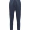 BOSS Mens Hadiko Metallic Logo Sweatpants, Dark Blue Joggers -Boss Shop boss mens hadiko metallic logo sweatpants dark blue joggers p42301 269401 image