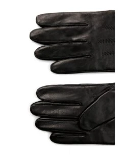BOSS Mens Hainz5 Black Nappa-Leather Gloves 7 BOSS Mens Hainz5 Black Nappa-Leather Gloves -Boss Shop boss mens hainz5 black nappa leather gloves p41454 246990 image