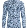 BOSS Mens Hank Kent Floral Print Shirt Pastel Blue -Boss Shop boss mens hank kent floral print shirt pastel blue p44517 280014 zoom