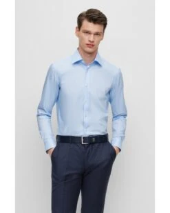 BOSS Mens Hank Shirt Pastel Blue 5 BOSS Mens Hank Shirt Pastel Blue -Boss Shop boss mens hank shirt pastel blue p43761 278759 image