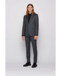 BOSS Mens Hayes/Gibson Grey Slim Fit Virgin Wool Suit -Boss Shop boss mens hayes gibson grey slim fit virgin wool suit p40293 225059 image