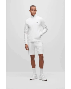 BOSS Mens Headlo Sweat Shorts White -Boss Shop boss mens headlo sweat shorts white p42910 269389 image