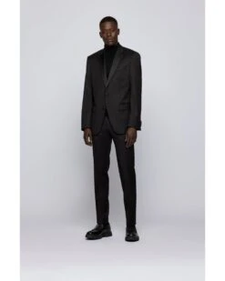 BOSS Mens Hence_Cyl/Gylan_Cyl Black Virgin Wool Slim Fit Suit 14 BOSS Mens Hence_Cyl/Gylan_Cyl Black Virgin Wool Slim Fit Suit -Boss Shop boss mens hence cyl gylan cyl black virgin wool slim fit suit p40254 223183 image