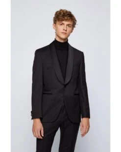 BOSS Mens Hence_Cyl/Gylan_Cyl Black Virgin Wool Slim Fit Suit 16 BOSS Mens Hence_Cyl/Gylan_Cyl Black Virgin Wool Slim Fit Suit -Boss Shop boss mens hence cyl gylan cyl black virgin wool slim fit suit p40254 223193 image