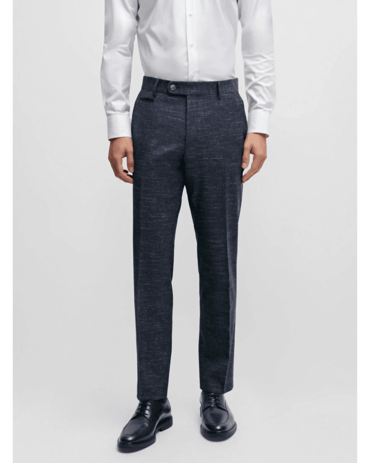 BOSS Mens Hutson Genius Patterned Slim Fit Suit Dark Blue 7 BOSS Mens Hutson Genius Patterned Slim Fit Suit Dark Blue - Image 5